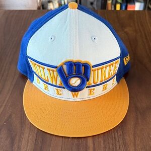Milwaukee Brewers Cap with Blue and Gold Accents